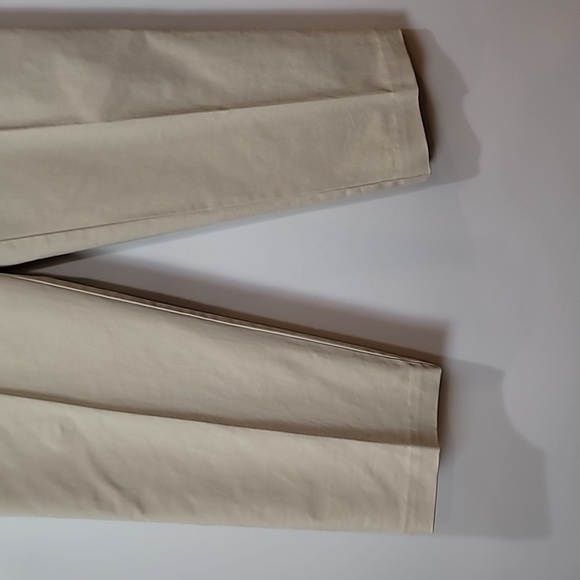 Talbots Flat Front Stretch Khakis - Almond color - Picture 3 of 7